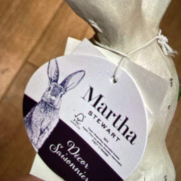 New Martha Stewart Easter Decor- bunny holding carrot - Picture 5 of 5